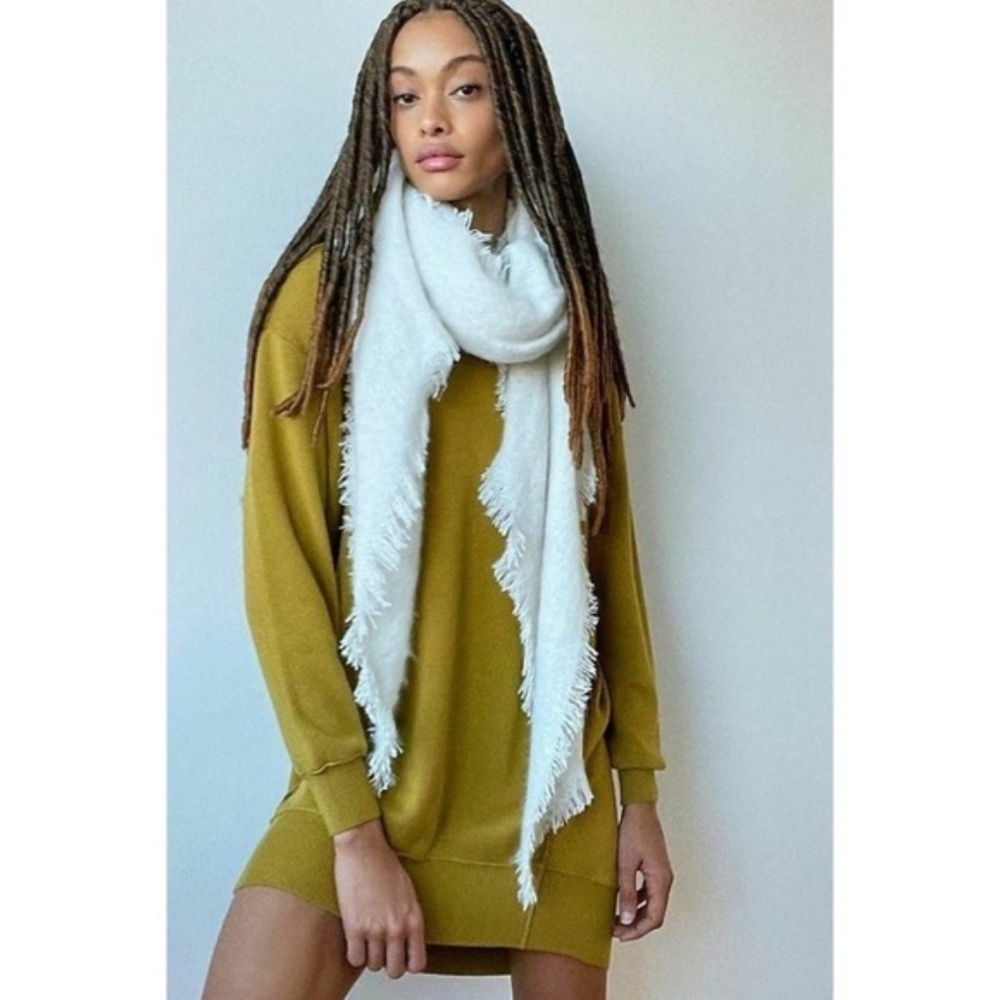 Anthropologie Saturday Sunday Avocado Green Exposed Seam Jumper Sweater XL